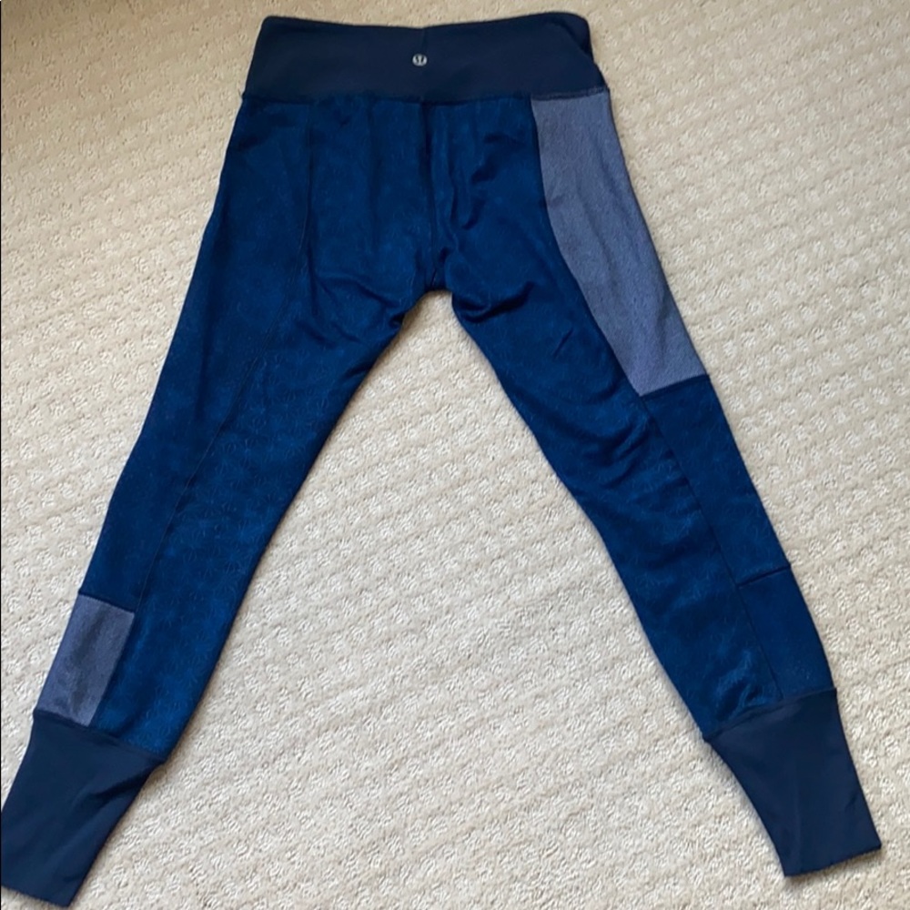 Lululemon Wonder Under low rise. Navy Size 6